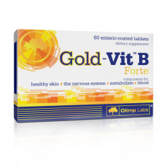 Complex vitamina B12 B6 B1 acid folic Forte Gold Vit B, 60 tablete, Olimp Labs