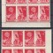 ROMANIA 1949 LP 257 LP 257a PRIETENIA ROMANO-SOVIETICA SERIA IN BLOCURI DE 4 TIMBRE STARE MNH