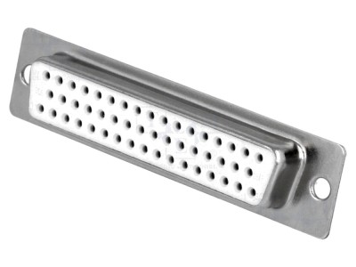 Conector D-Sub mamă aurit THT foto