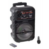 Boxa portabila cu maner extensibil elSales QS-807 cu Bluetooth, USB, cititor card, microfon,