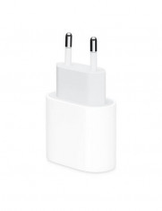 Incarcator Retea USB Tip-C Apple Alb MHJE3ZM 20W, Bulk foto