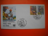 HOPCT PLIC FDC S NR 469 BANCA MONDIALA 1989 ONU NATIUNILE UNITE-BIROUL GENEVA ELVETIA