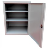 Fiset metalic Premium Asamblat Mini 2 rafturi 600x500x800 mm (LxlxH), 50 kg/polita, inchidere cu cheie, PLUS