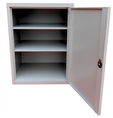 Fiset metalic Premium Asamblat Mini 2 rafturi 600x500x800 mm (LxlxH), 50 kg/polita, inchidere cu cheie, PLUS foto