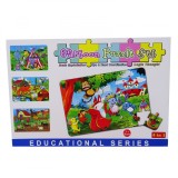 Cumpara ieftin Puzzle pentru Copii, 4 in 1, Ferma animalelor, 24 de Piese