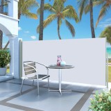 Cumpara ieftin Copertină laterală retractabilă de terasă, crem, 140x300 cm