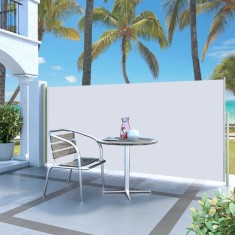 vidaXL Copertină laterală retractabilă de terasă, crem, 140x300 cm 317875