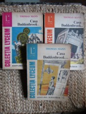 CASA BUDDENBROOK - VOL. I + VOL. II + VOL. III - THOMAS MANN - COLECȚIA LYCEUM