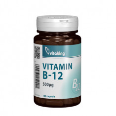 Vitamina B12 (cianocobalamina) 500 mcg, 100cps, Vitaking