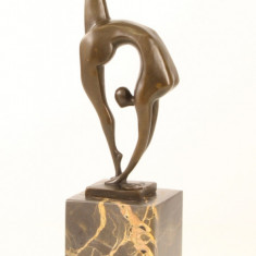 Contorsionista - statueta din bronz pe soclu din marmura SL-78