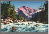 CPIB 23909 CARTE POSTALA - JUNGFRAU 1166m - ELVETIA, 1913, STAMPILA, TIMBRU
