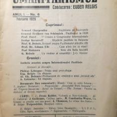 rev. Umanitarismul, An I, Nr.6, Eugen Relgis, 1929, iudaica, pacifist, anarhist