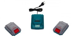 TOTAL - KIT 2 BATERII SI INCARCATOR 20V 2.0Ah PowerTool TopQuality foto