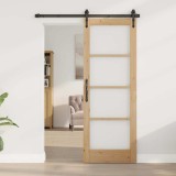 Ușă Interioară cu Sticlă &quot;ORKDAL&quot; 73,5x198,5x4 cm Lemn Masiv de Pin