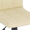 Scaun de bar, crem, material textil - 6