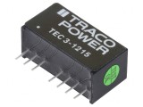 Convertor DC/DC 3W 9-18V la 24V 125mA SIP8 TEC 3-1215