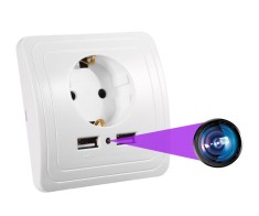 Camera Spion WIFI, TSS-PEU3W Ascunsa in Priza, Full HD, 5MP, Audio-Video