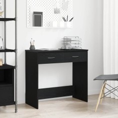vidaXL Birou Stejar negru 80 x 40 x 75 cm Lemn compozit