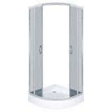 Cumpara ieftin Cabină de duș curbată Intro 80x80 cu cădiță de duș