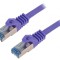 Patch cord S/FTP Cat6a LSZH Violet 0.5m