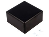 Carcasă universală SENSES ABS neagră 69x69x37mm