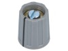 Buton Rotativ Negru cu Indicator ABS 6mm