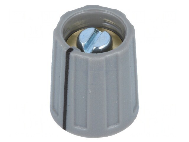 Buton Rotativ Negru cu Indicator ABS 6mm