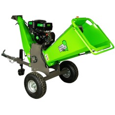 Tocator de crengi Micul Fermier, motor benzina 15 CP, cu carlig de remorcare, 150 mm diametru maxim de taiere, pentru rumegus FarmGarden AgroTrade