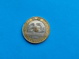 Moneda Franta 20 Francs 1992, Stare XF++, Numismatica