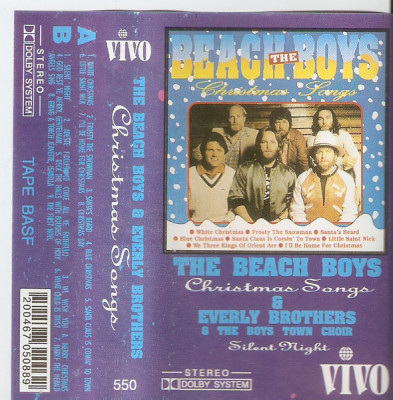 Casetă audio The Beach Boys &amp;amp; Everly Brothers &amp;ndash; Christmas Songs &amp;amp; Silent Night foto