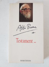 Testamne..., Abbe Pierre, Bayard Editions 1994, 181 pagini, in limba franceza