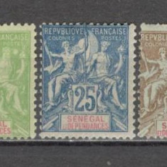 Senegal.1900 Alegoria coloniala 3 buc. MS.3