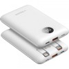 Baterie Externa Veger C11C, 10000mAh, 22.5W, QC + PD, 1 x Lightning - 1 x USB-A - 2 x USB-C, Alba, Apple