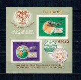 Columbia 1969 - Posta Aeriana, avioane, Exfilba, colita neuzata