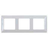 Rama Legrand Valena Life 754003, 3 posturi, alb, pentru priza / intrerupator