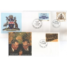 Australia 1979-85 - 3x intreg postal, cu stampila de prima zi