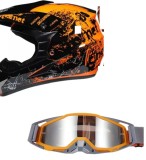 Cumpara ieftin Casca Moto Atv Cross Enduro Downhill + Ochelari 100% ,marimi disponibile M si L