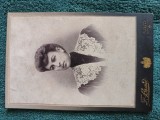 fotografie celebru atelier Friderik Brandt -Ploesti , anii 1900 ,O doamna