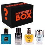 Cutie Misterioasă cu 4 Mini Parfumuri Bărbătești MEMWA (25-35 ml fiecare) &ndash; Arome Premium, Alegere Aleatorie