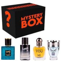 Cutie Misterioasă cu 4 Mini Parfumuri Bărbătești MEMWA (25-35 ml fiecare) &ndash; Arome Premium, Alegere Aleatorie