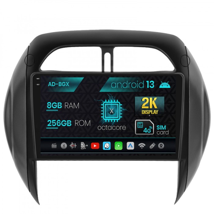 Navigatie Toyota RAV4 (2003-2005), Android 13, X-Octacore 8GB RAM + 256GB ROM, 9.5 Inch - AD-BGX9008+AD-BGRKIT109V4