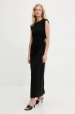 Answear Lab rochie culoarea negru, maxi, drept