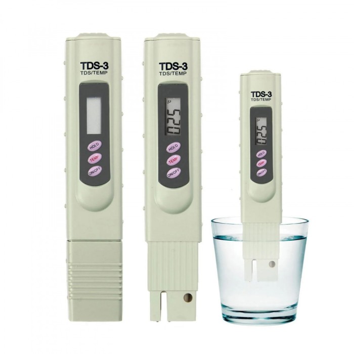 Tester TDS-3 pentru controlul puritatii si temperaturii apei, ecran LCD