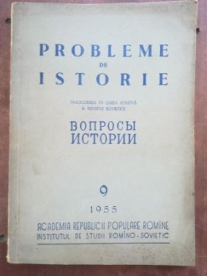 Probleme de istorie vol 9- Traducerea Revistei Sovietice foto