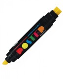 Marker permanent 2 capete,o10mm o17mm,galben