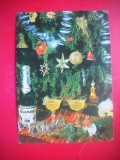 HOPCT 25060 SAMPANIE ZAREA -- FELICITARE CRACIUN / AN NOU -CP VECHE -IP--INTREG POSTAL - ROMANIA - CIRCULATA