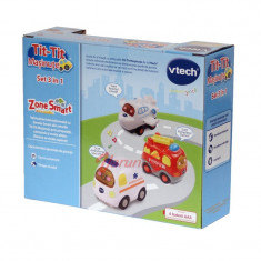 Set 3 masinute Vtech Tit Tit, Pompieri, Avion si Ambulanta foto