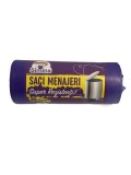 Set 15 Saci menajeri LDPE super rezistenti Simina, VIOLET, 35l