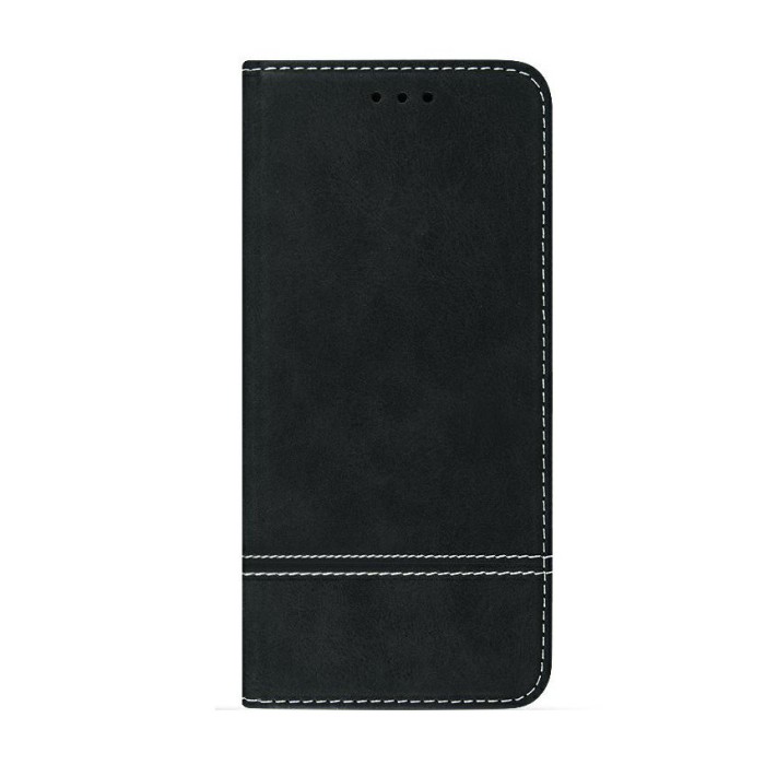 Husa LG K30 (2019) - Suede Book (Negru)