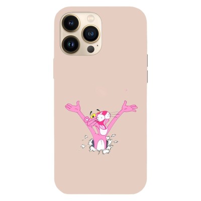 Husa compatibila cu Apple iPhone 14 Plus, Viceversa, model Hello from Pink Panther, Silicon, TPU foto